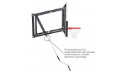 Баскетбольный щит DFC со съёмным регулятором высоты, стекло 6 мм, 110 х 70 см